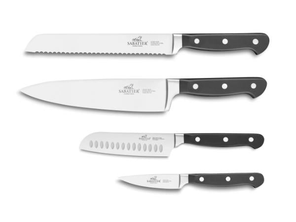 Lion Sabatier International Pluton Knivsæt 4 dele Stål/Sort