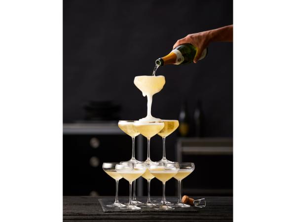 Lyngby Glas Juvel Champagneskål 34 cl 4 stk