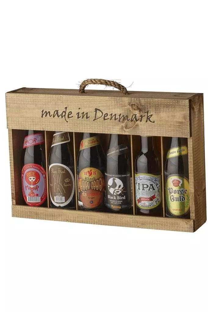 One Pint Made in Denmark trægavekasse (6x330ml)