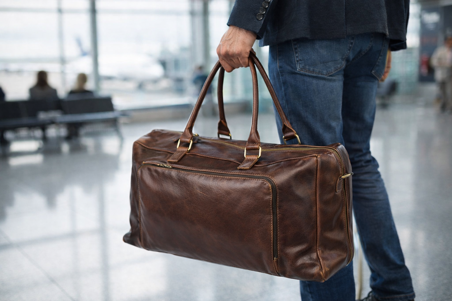 Bon Gout Weekendbag Cambridge skind