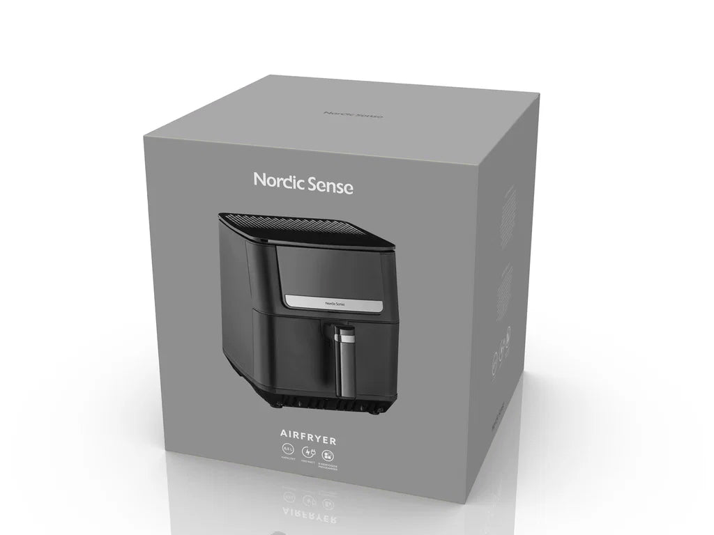 Nordic Sense Airfryer 6,5 liter 1800 watt sort