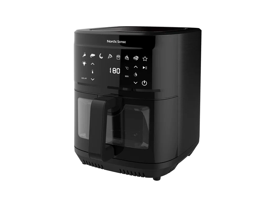 Nordic Sense Airfryer 9 liter 2000 watt sort