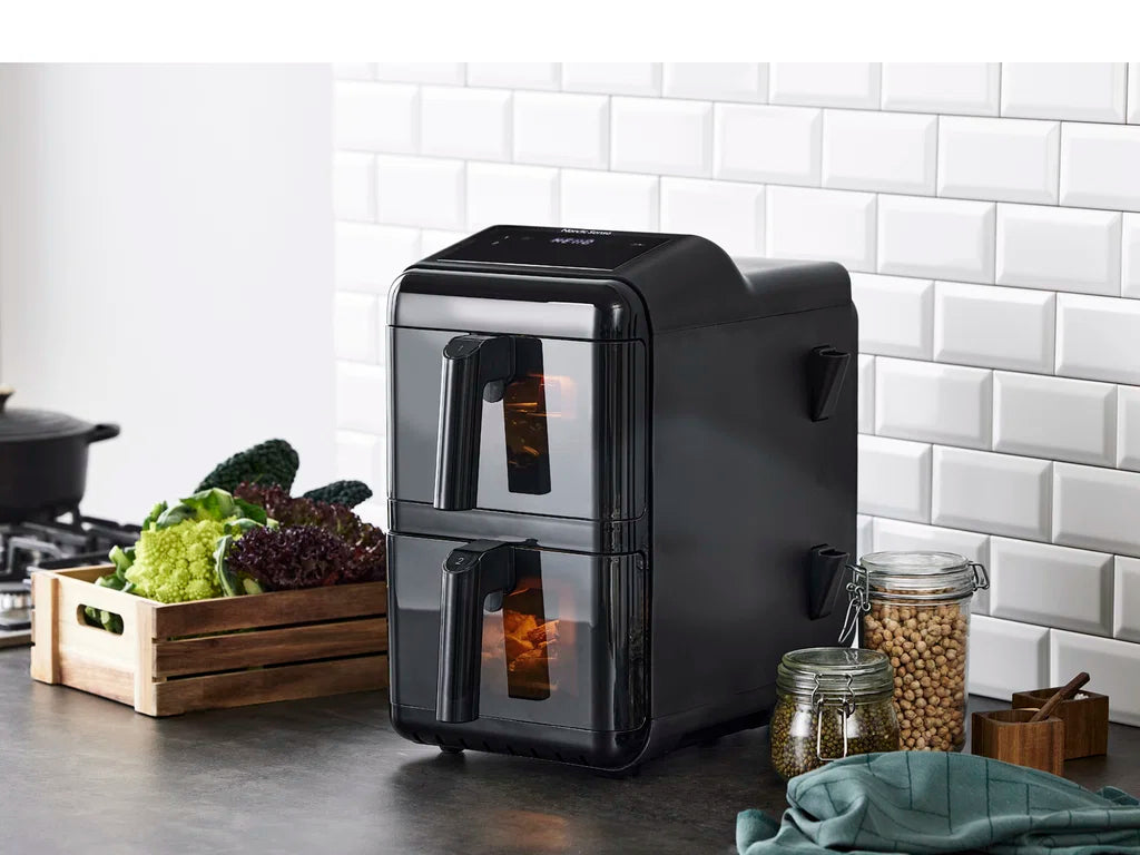 Nordic Sense Airfryer Double Stack 11,6 liter 2900 watt sort