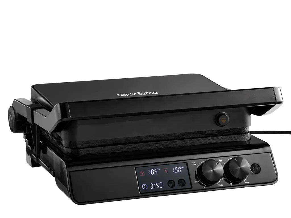 Nordic Sense Digital paninigrill 2000 watt sort