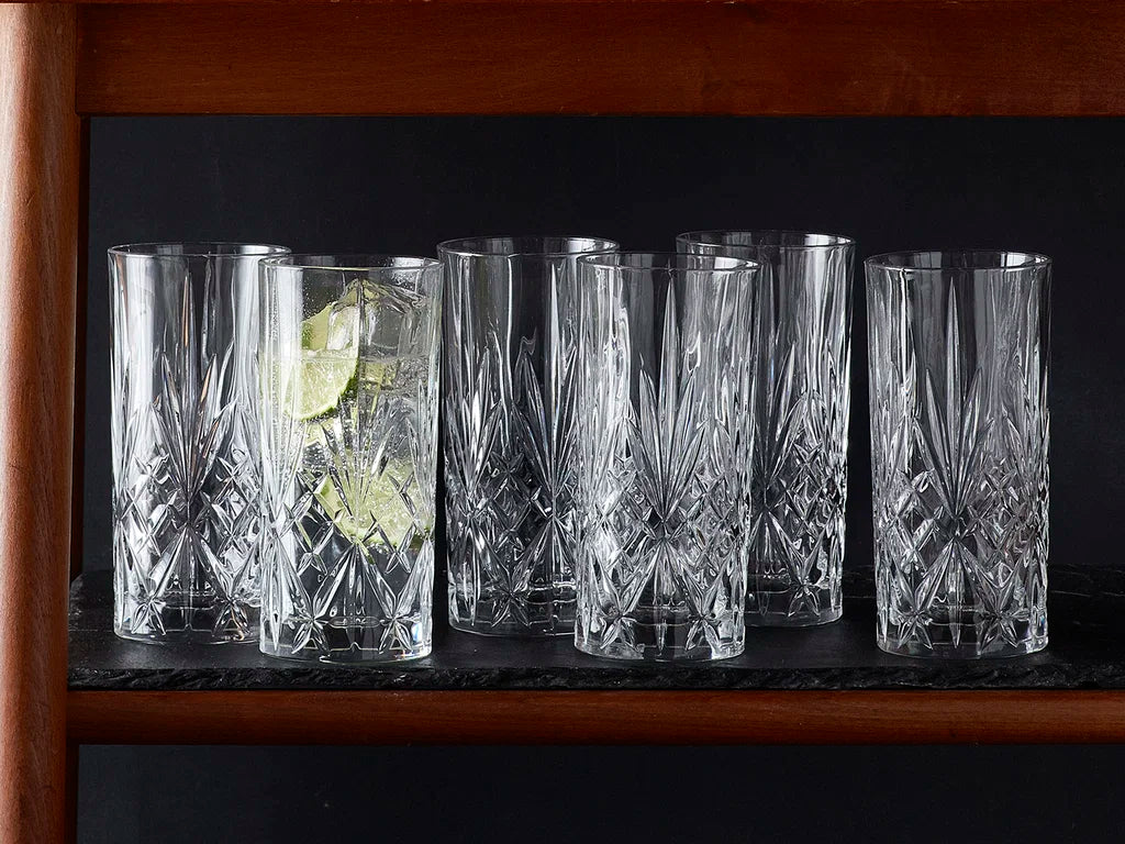 Lyngby Glas Krystal Melodia Highball 36 cl 6 stk.