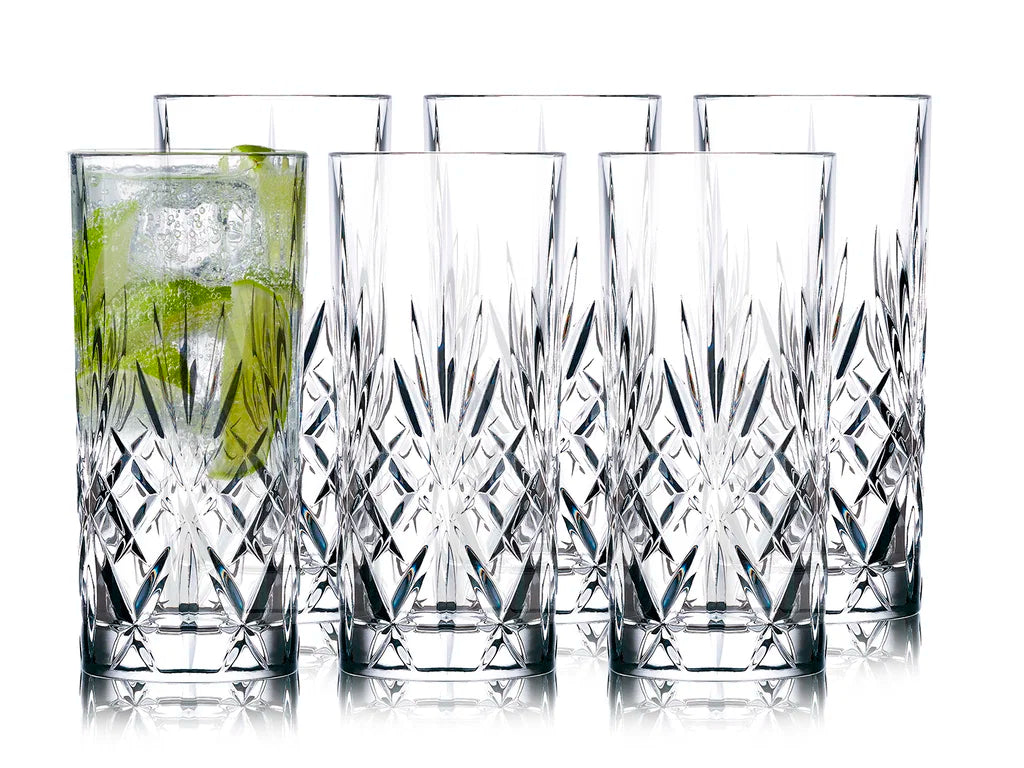 Lyngby Glas Krystal Melodia Highball 36 cl 6 stk.
