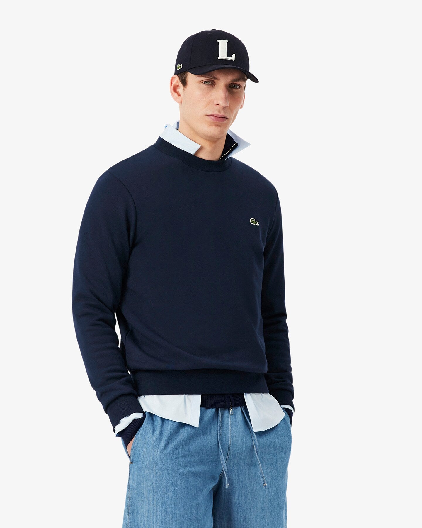 Lacoste crew neck sweatshirt