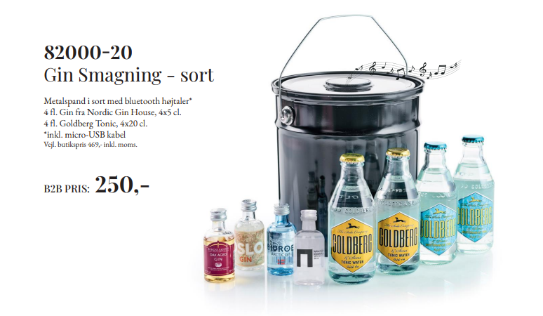 Gavepakke - Gin Smagning Sort