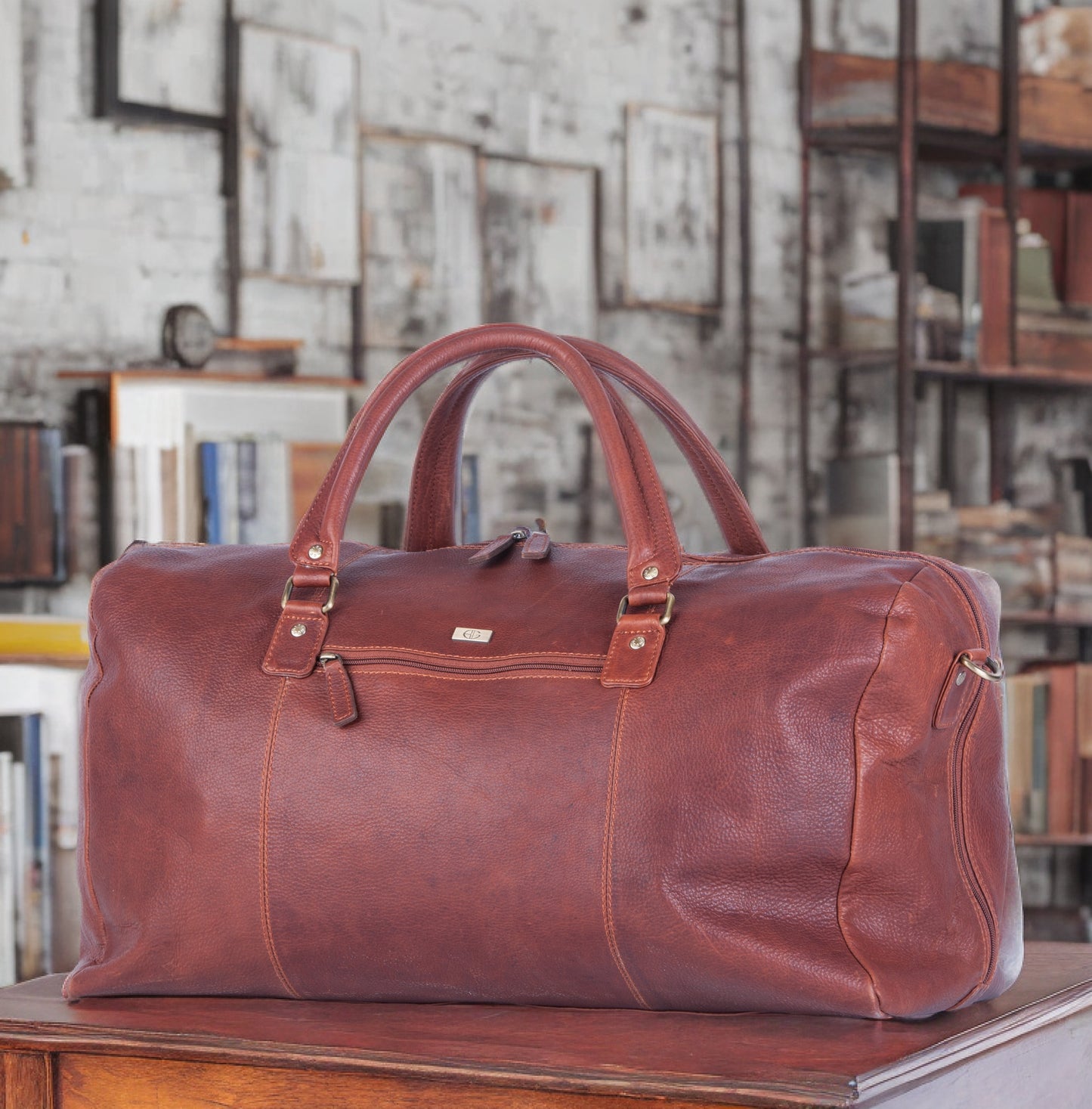 Bon Gout Weekendbag Columbia Skind