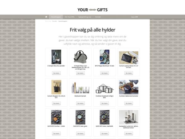 YourGifts gavekort DK-640